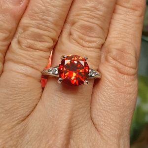 1.53ct. Hessonite Garnet Ring